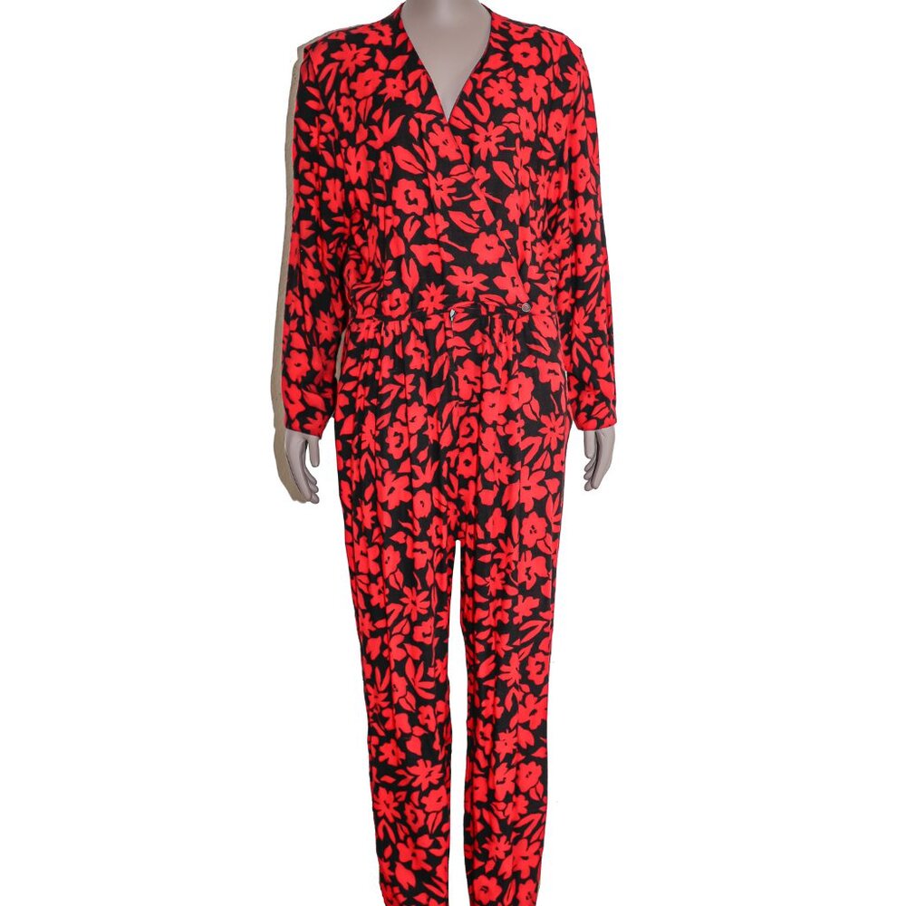Floral Long Sleeve Jumpsuit Womens Boho One-Piece Outfit Casual Chic Romper‎ 14